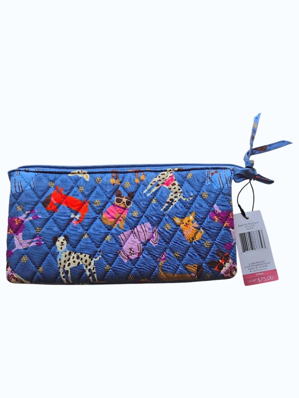 Vera Bradley Outlet Essential Trio Clutch Bark Park Cotton Quilted Wallet - Picture 2 of 6